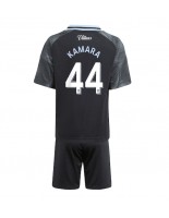 Otroške Nogometnih dresov Aston Villa Boubacar Kamara #44 Gostujoči 2025-26 Kratki rokavi (+ hlače)